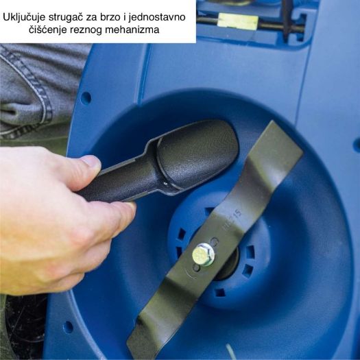 Podešavanje visine košnje 30–50 mm, detalj mehanizma