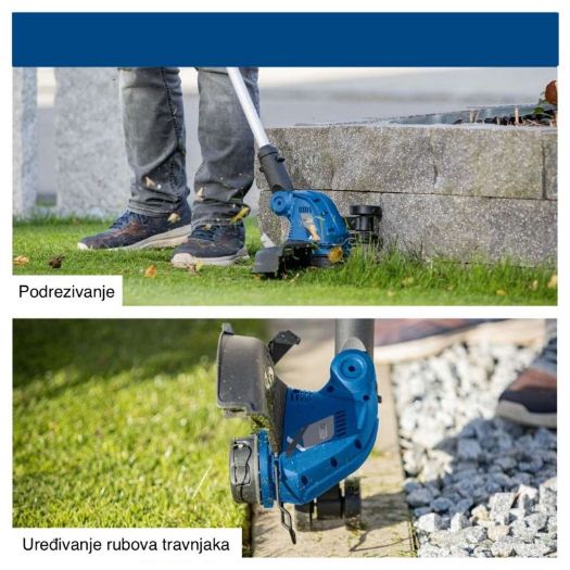 Glava trimera s nagibom/okretanjem 90°, detalj reznog dijela