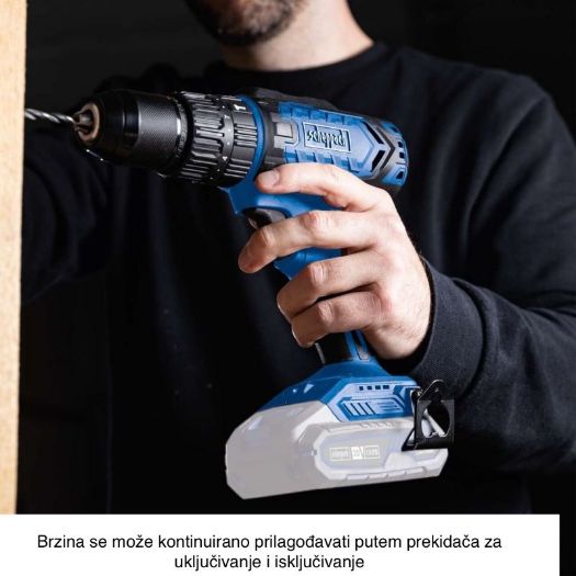 Akumulatorska udarna bušilica C-CD45-X, funkcija 3u1