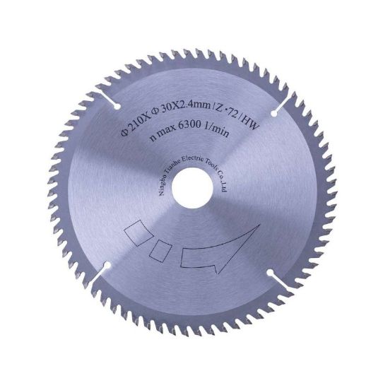 HW list kružne pile O 210 x 30 2,4 x 1,6 mm / 72 zuba