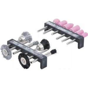 Set brusnih četkica i četkica od čelične žice / plastike | 12-dijelni