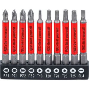 Set neklizajućih bitova | magnetni | 70 mm | 10-dijelni