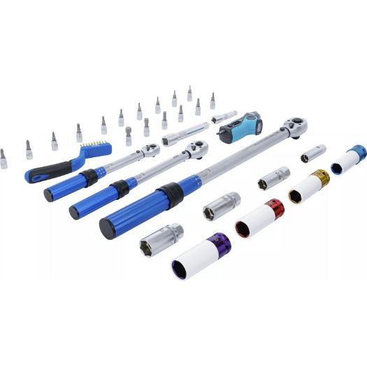 Set moment ključeva | 6,3 mm (1/4""), 10 mm (3/8""), 12,5 mm (1/2"") | 31 kom