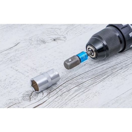 Set adaptera za bušilicu | vanjski šesterokutni prihvat 6,3 mm (1/4") | 6,3 mm (1/4"), 10 mm