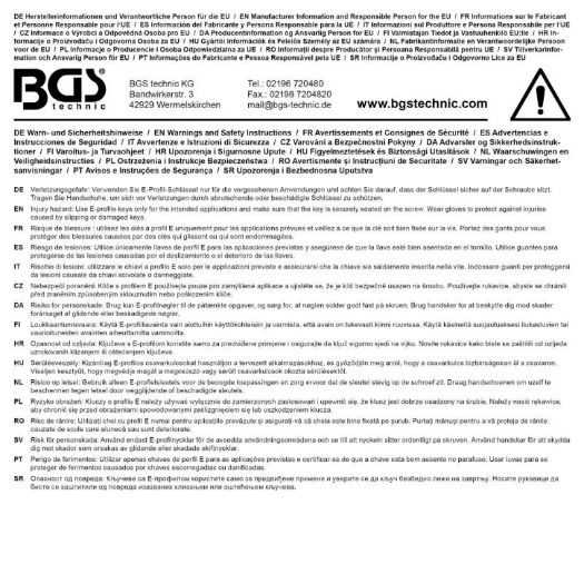 Set dvostrukih okastih ključeva s prstenastom glavom E-profila | E6 x E8 - E20 x E24 | 4-dijelni