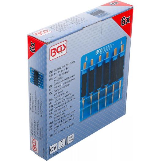 Set izbijača osigurača s zaštitom ruke, 180 mm, Ø 3–8 mm, 6 kom