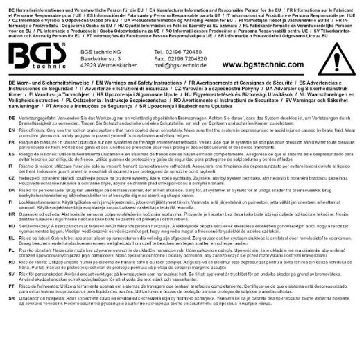 Specijalni ključ za holender matice (kočione cijevi) | 175 mm | 10 × 11 mm