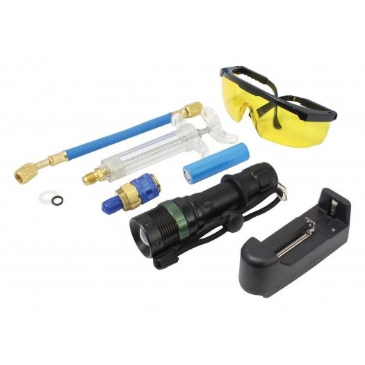 UV komplet za detekciju curenja auto klime R134a s lampom 3 W i naočalama