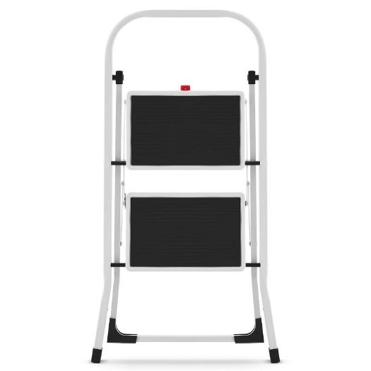 Sklopive kućne ljestve, 2 stepenice, bijele