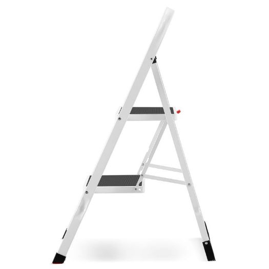 Sklopive kućne ljestve, 2 stepenice, bijele