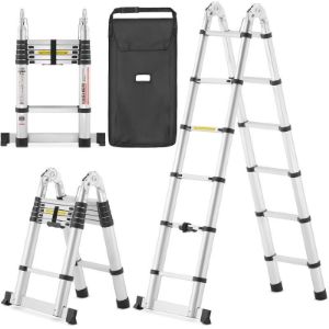 Dvostrane teleskopske aluminijske ljestve od 380 cm