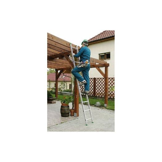 Aluminijske nagibne ljestve 3,13 m s dvokomponentnim nogama