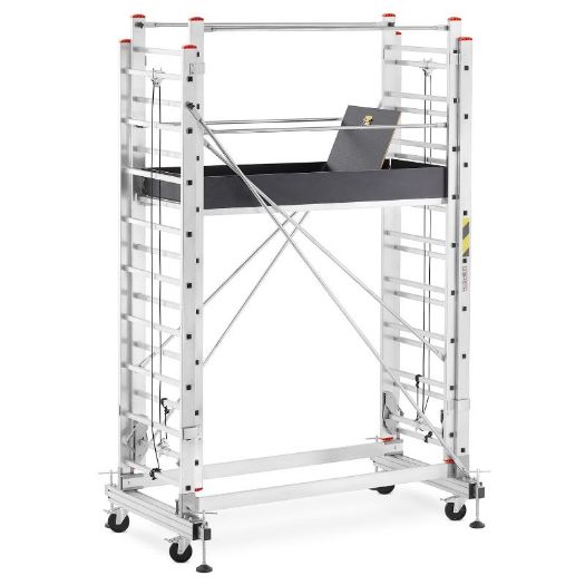 Aluminijska mobilna skela s platformom 5,13 m, 2x9