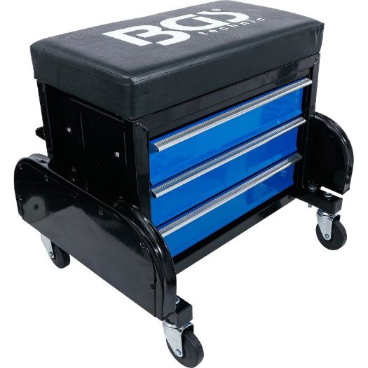 Radionička ležaljka za mehaničare | s 3 ladice