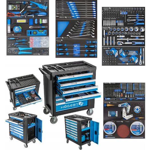 Profesionalna kolica za alat s 544 kom alata