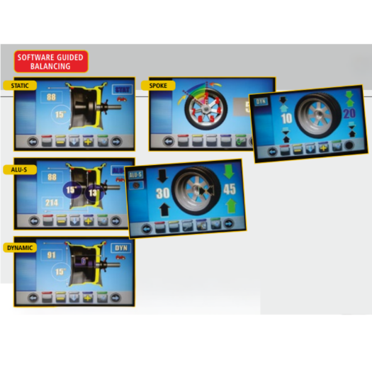 Poluautomatska balansirka kotača G2.140R, 10 – 26”, 240V