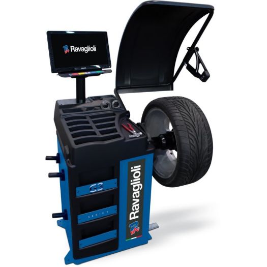 Poluautomatska balansirka kotača GP3.150WS, 10 - 26”, 240V