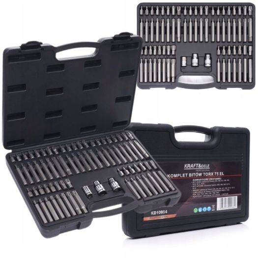 TORX bitovi, set 75 dijelova
