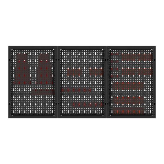 Zidni metalni panel za alat 120 × 60 cm