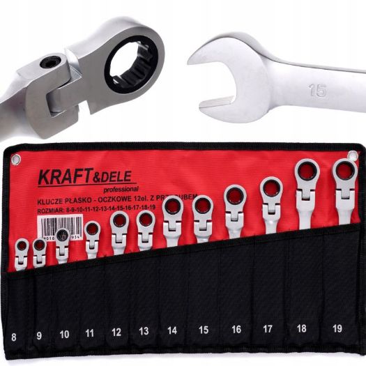 Viljuškasto-okasti ključevi s račnom, preklopni