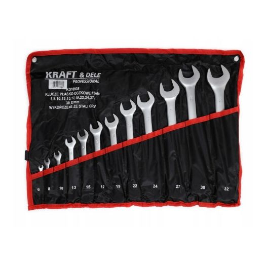 Viljuškasto-okasti ključevi, set 12 dijelova