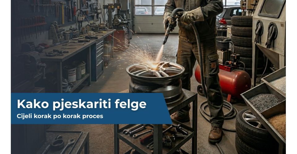 Kako pjeskariti felge - Korak po korak