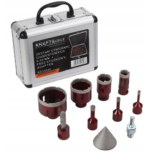 Set dijamantnih kruna za rupe (beton/keramika/cigla)