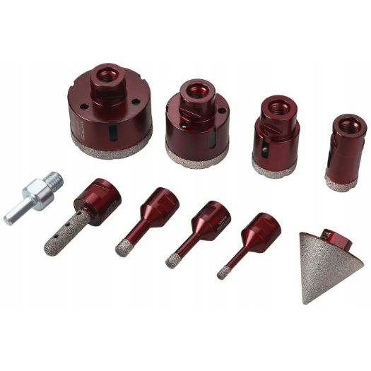 Set dijamantnih kruna za rupe (beton/keramika/cigla)