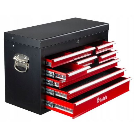 Kutija za alat s 9 ladica, 600 × 260 × 385 mm, metalna