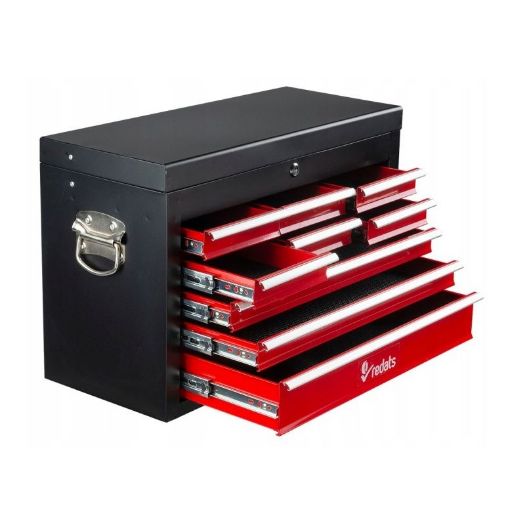 Kutija za alat s 9 ladica, 600 × 260 × 385 mm, metalna