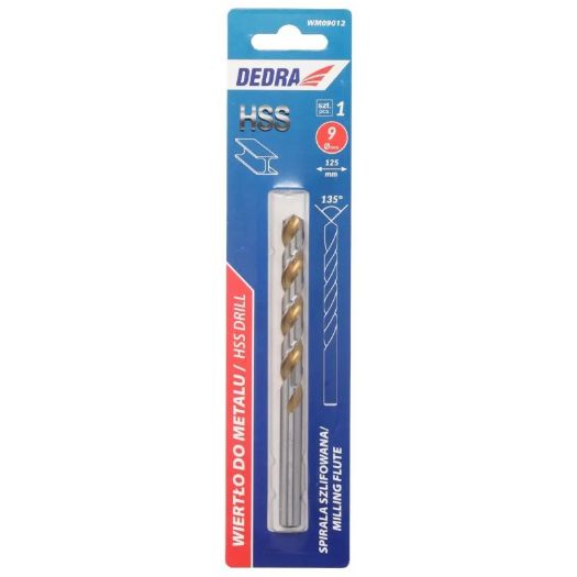 Svrdlo za metal, HSS, 9 x 125 mm, 1 kom