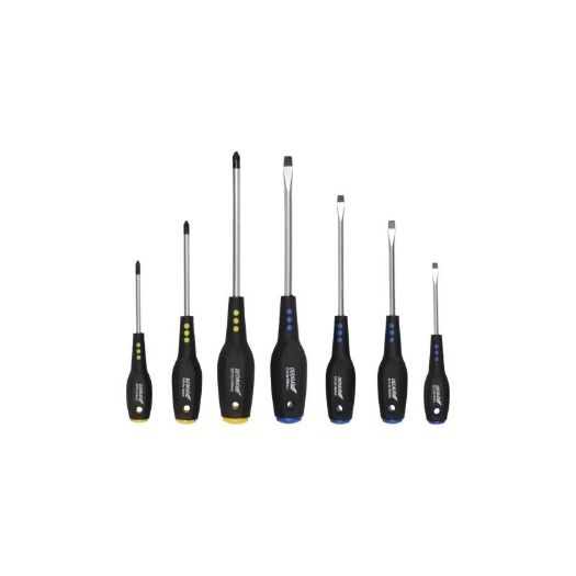 Set odvijača CrV, gumene ručke, 7 kom