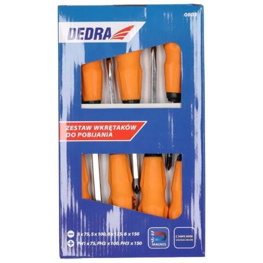 Set udarnih odvijača CrV, 7 kom