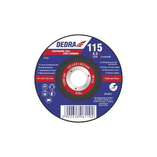 Brusna ploča za čelik 125 x 6.0 x 22.2