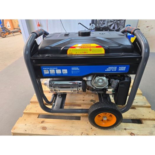 Generator električne snage od 8000 W s benzinskim motorom, 230V, 12V