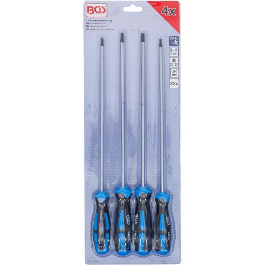 Set odvijača | extra dugi | T-Star (za Torx) | T15 - T30 | 4 kom