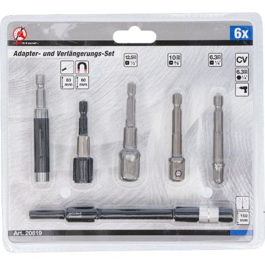 set adaptera i produžnih šipki 6 dijelova