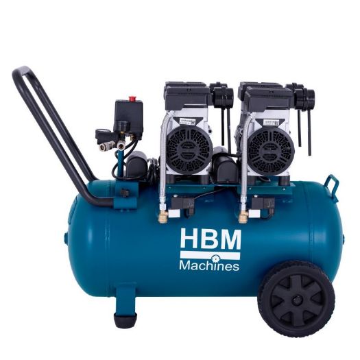 Tihi kompresor, 50L, 2000W, 10 bar