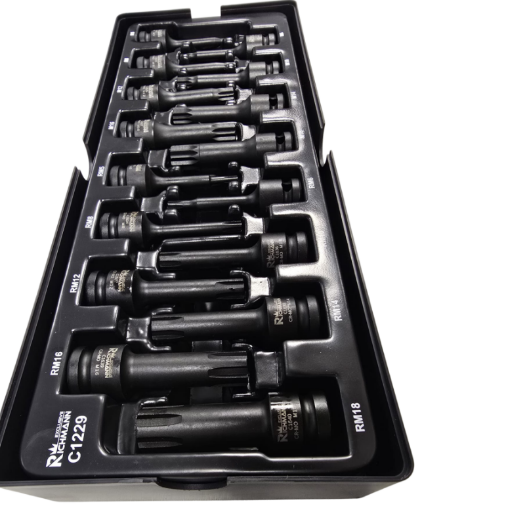 Udarni XZN i RIBE nasadni ključevi M5–M18 1/2" – 16 kom