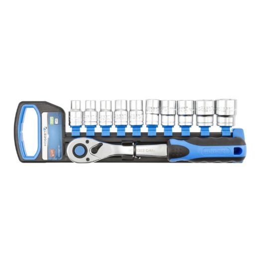 Set nasadnih ključeva s čegrtaljkom 1/2", 11 kom