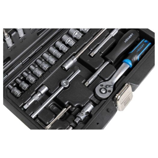 Set nasadnih ključeva i bit nastavaka 1/4", 46 kom, CR-V