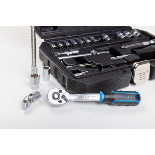 Set nasadnih ključeva i bit nastavaka 1/4", 46 kom, CR-V