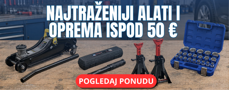 Najtraženiji alati i oprema ispod 50 EUR
