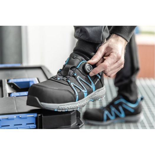 Zaštitne cipele S1P SRC s LACE SYSTEM sustavom tamno sive/plave 43