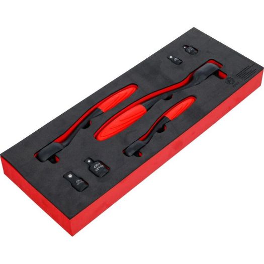 Set preklopnih čegrtaljki i adaptera 1/4" 3/8" 1/2" 7 dijelova