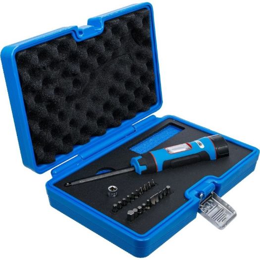 Set moment ključa s bitovima 1/4" 1–8 Nm s 22 dijela