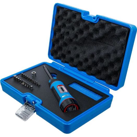 Set moment ključa s bitovima 1/4" 1–8 Nm s 22 dijela