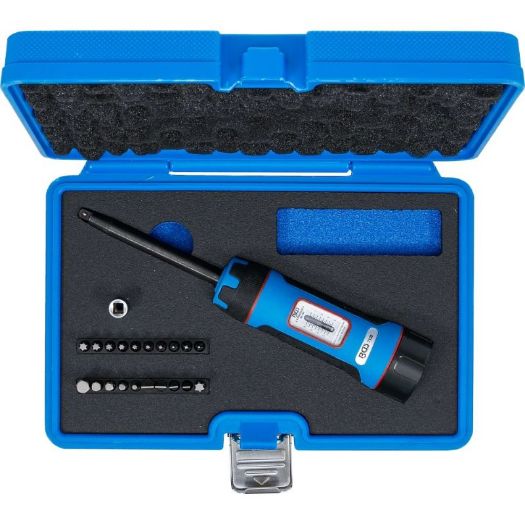 Set moment ključa s bitovima 1/4" 1–8 Nm s 22 dijela