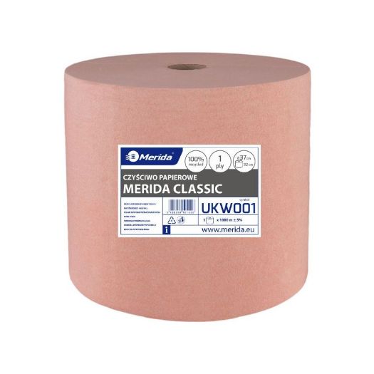 Classic papir za čišćenje smeđi, 1-slojni, 1000 m, dia. 37 cm