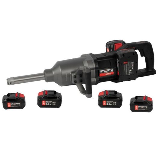 Akumulatorski udarni odvijač, 4000 Nm 1” dugi prihvat – Set od 4 x 8 Ah